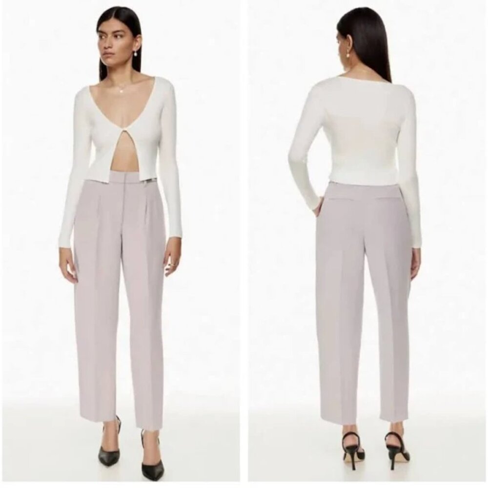Aritzia Wilfred Carrot Pant in Morado Grey